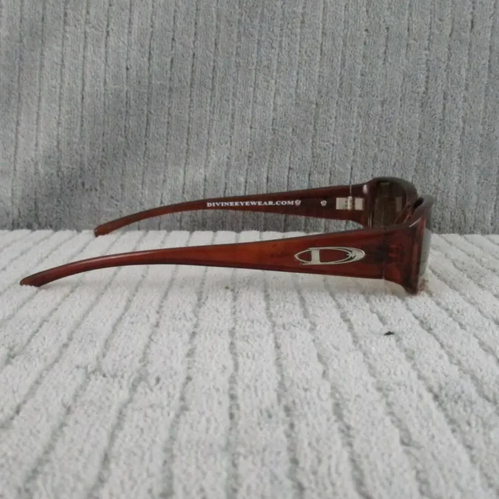 New Divine Eyewear Nice Brown Faded/Amber Gradient Sunglasses Women's NWT